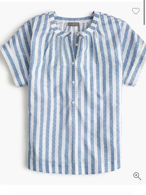 Point Sur Blue and White Striped Blouse